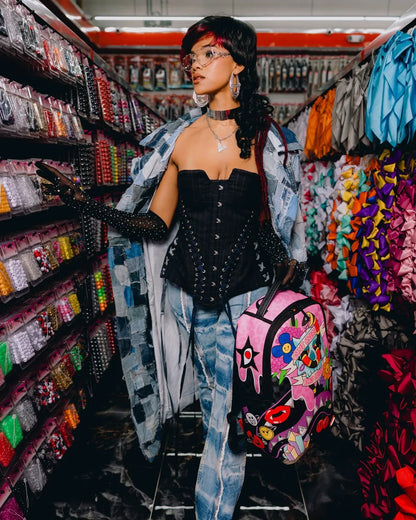Zaino Sprayground fucsia WTF PUNK ROCK CHICK BACKPACK