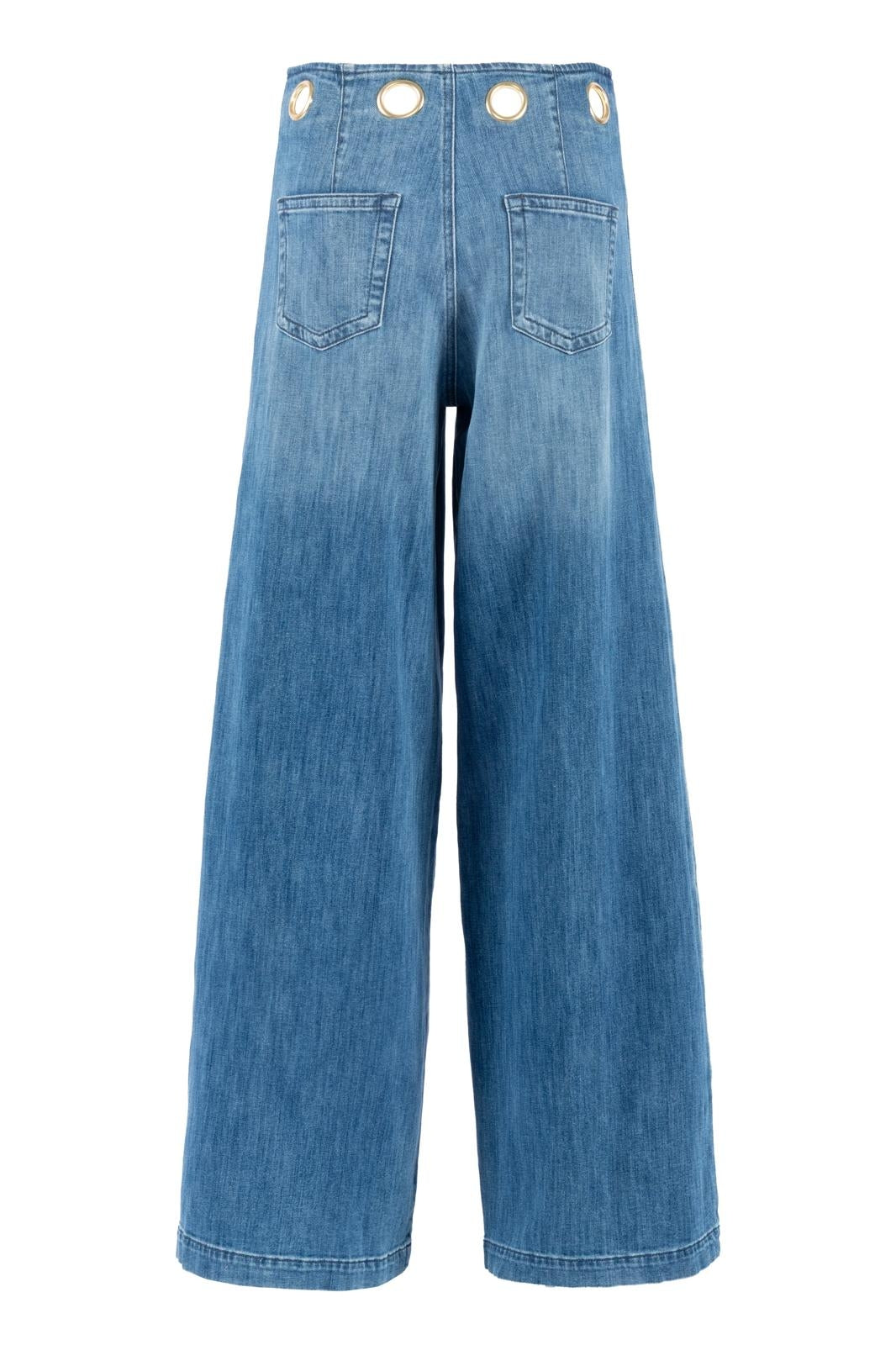 Jeans Nenette wide leg con dettagli cut-out donna