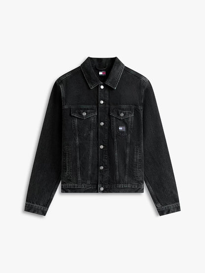Giubbotto Tommy Jeans "Traker Flag" in jeans uomo