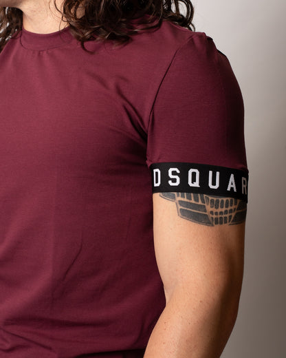 T-Shirt Dsquared2 con fascia logata uomo