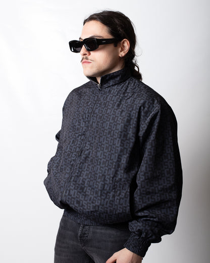 Giubbotto GCDS in nylon con stampa all-over uomo
