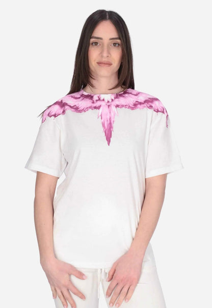T-Shirt Marcelo Burlon "Icon Wings Multicolor" donna