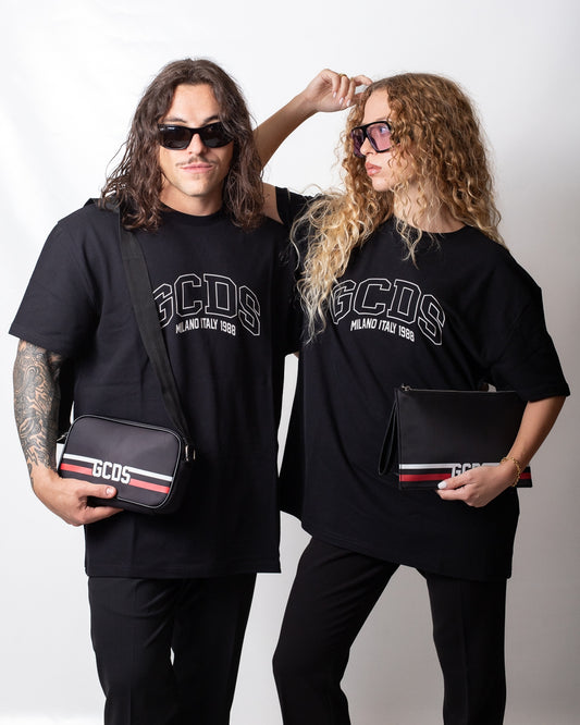 T-Shirt GCDS in piquet logata 