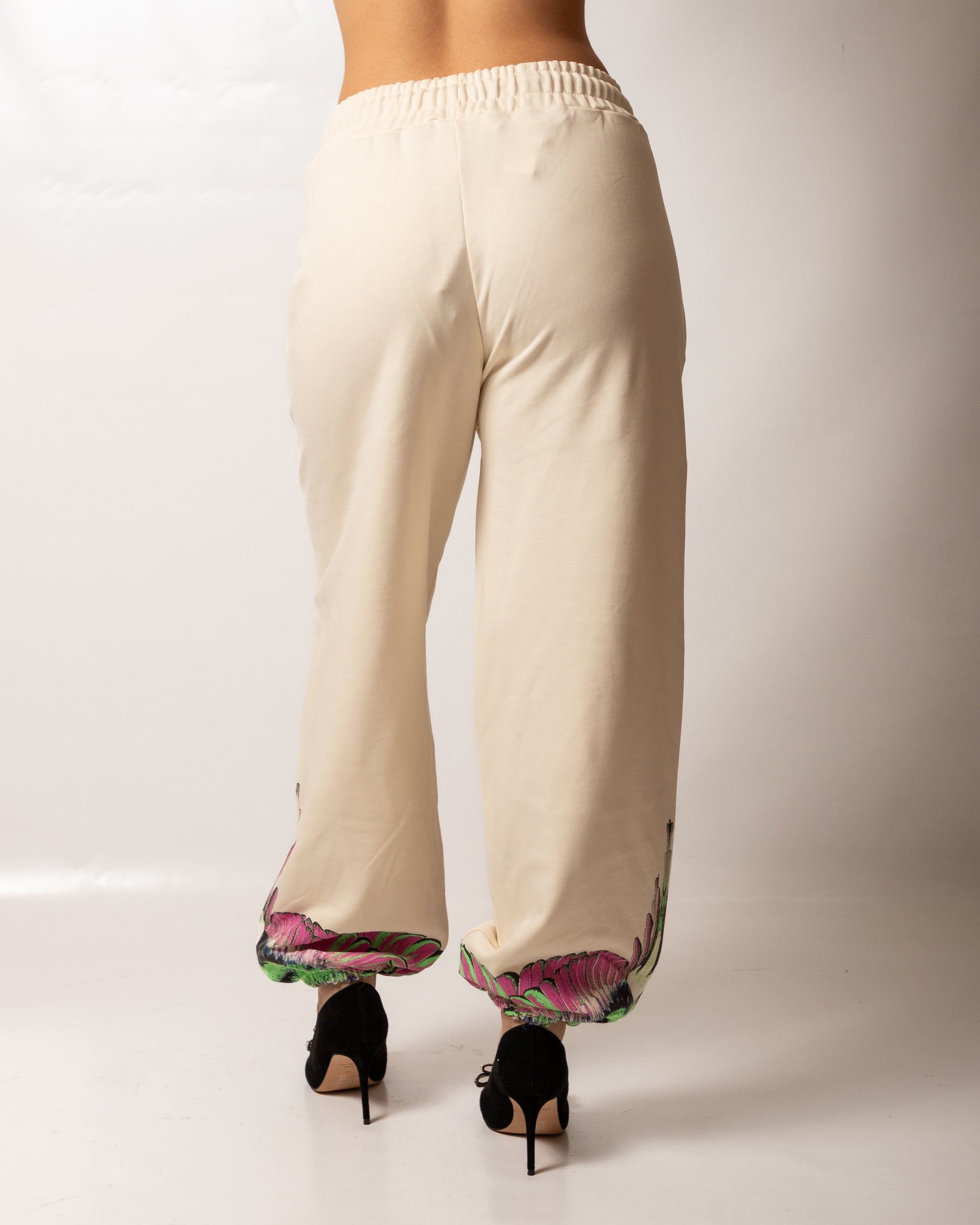 Pantalone Marcelo Burlon in felpa "Wings" donna