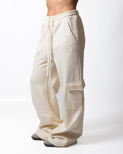 Pantalone Comme des Fuckdown cargo in felpa con stampa donna