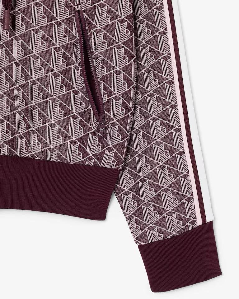 Felpa Lacoste fullzip con cappuccio donna