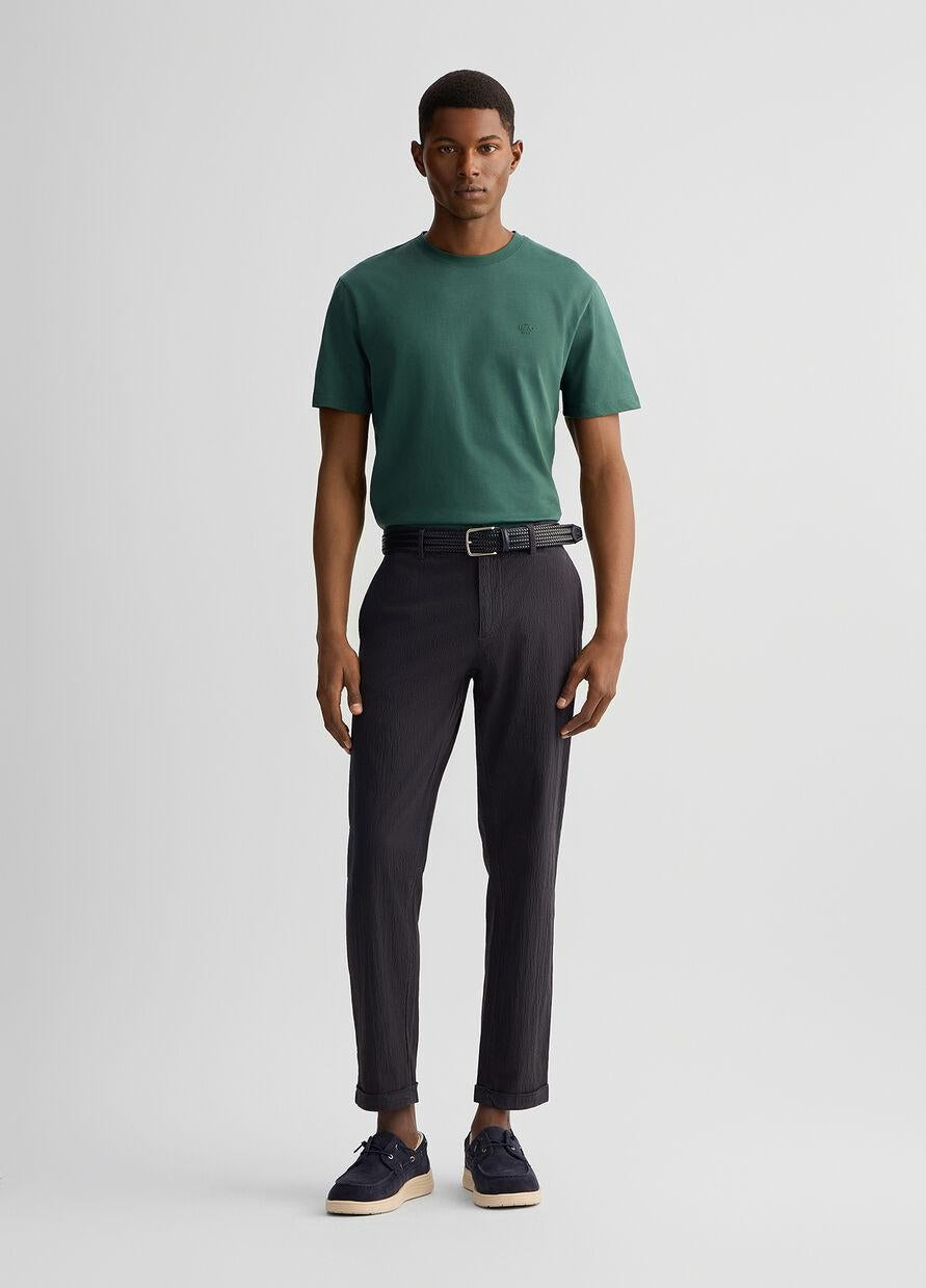 Pantalone Liu Jo seersucker cropped leg uomo