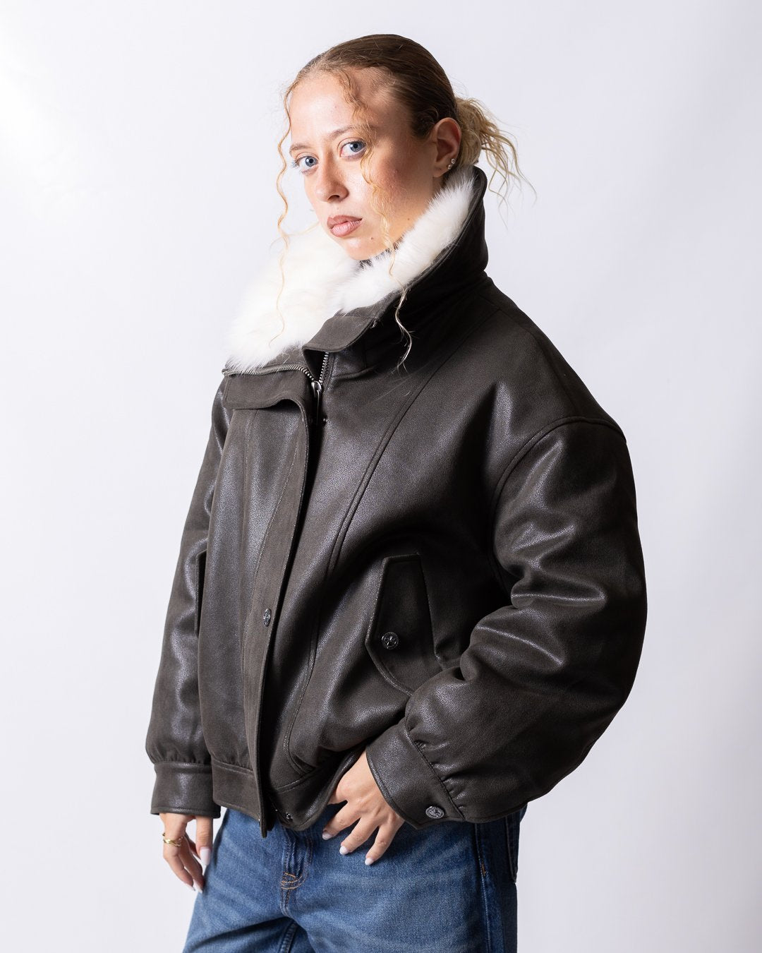Giubbotto Richmond X ecomontone con pelliccia sintetica donna