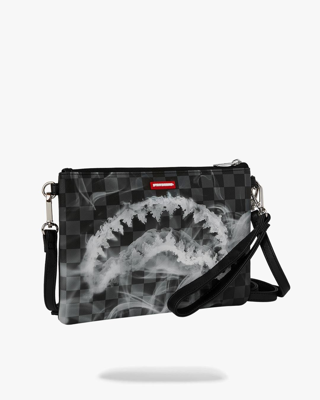 Pochette Sprayground nero "SIP N’ SMOKE CROSSOVER CLUTCH"