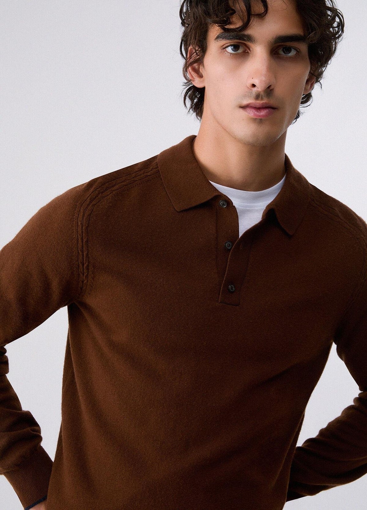 Maglia polo Liu Jo in lana e cashmere