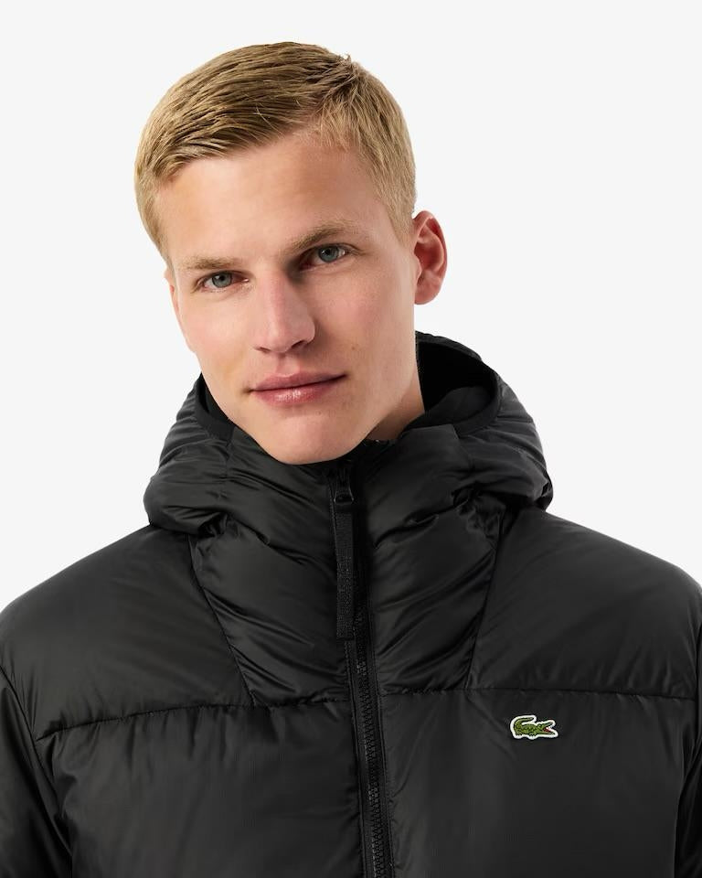 Giubbotto Lacoste puffer con cappuccio uomo