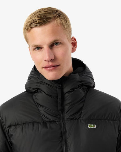 Giubbotto Lacoste puffer con cappuccio uomo
