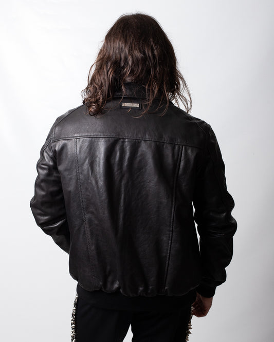 Giubbotto Richmond X bomber in pelle uomo