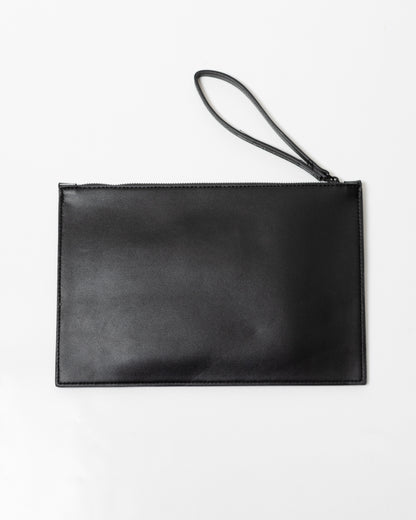 Pochette Marcelo Burlon in ecopelle "Icon Wings Royal" logato
