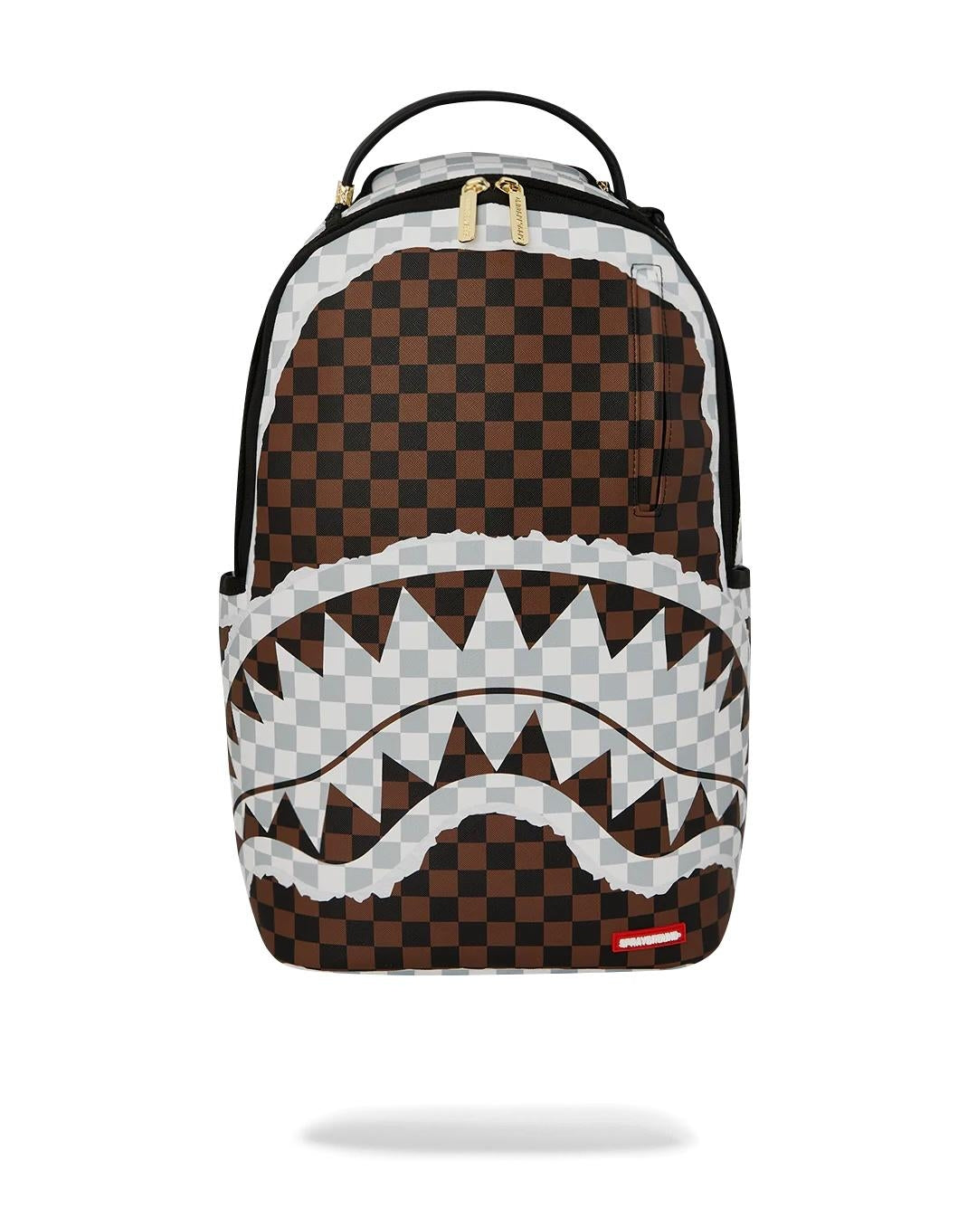 Zaino Sprayground marrone "CREAM AND BROWN TEAR CHECK BACKPACK"