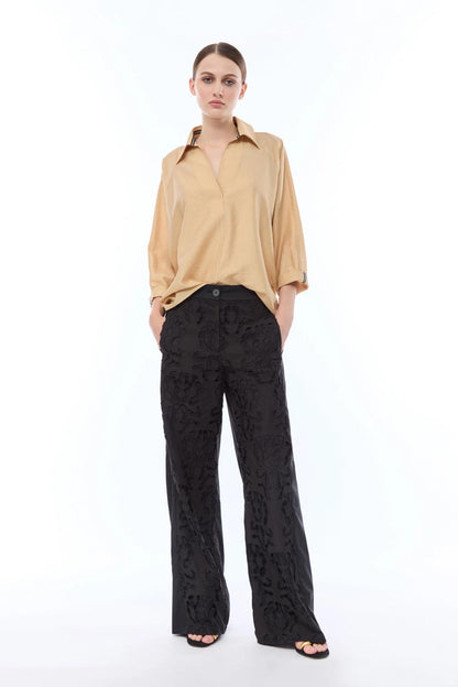 Pantalone Nenette in sangallo con intagli donna