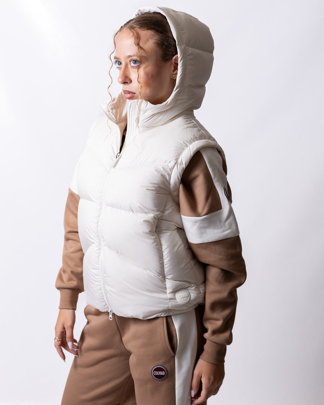 Gilet Colmar imbottito con cappuccio donna