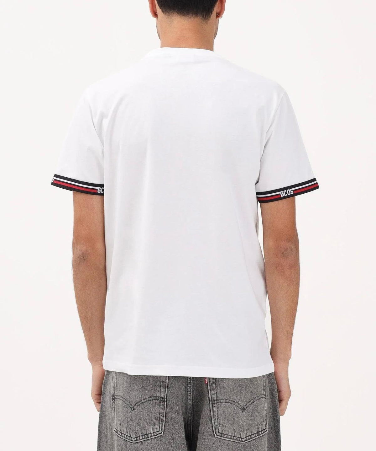 T-Shirt GCDS Essentials "Logo Tape" uomo
