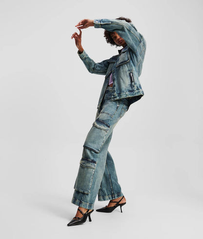Jeans Karl Lagerfeld Jeans cargo cinque tasche donna