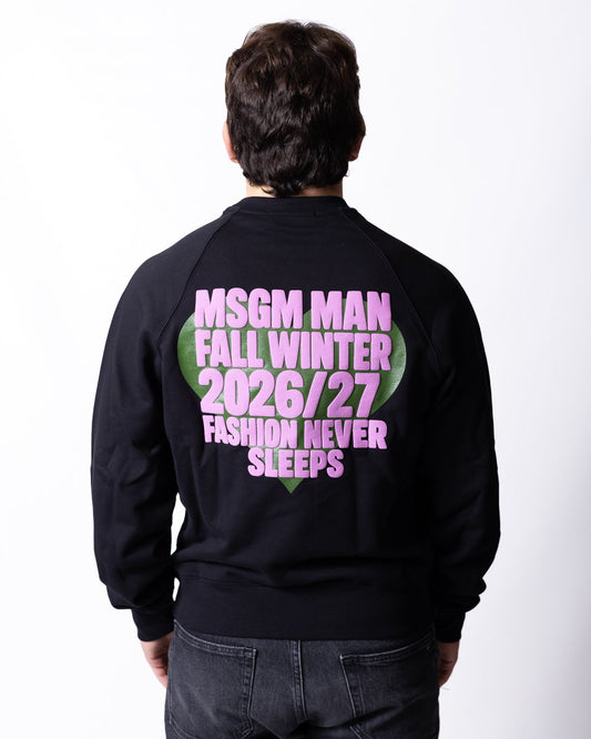 Felpa MSGM "Fashion Never Sleeps"