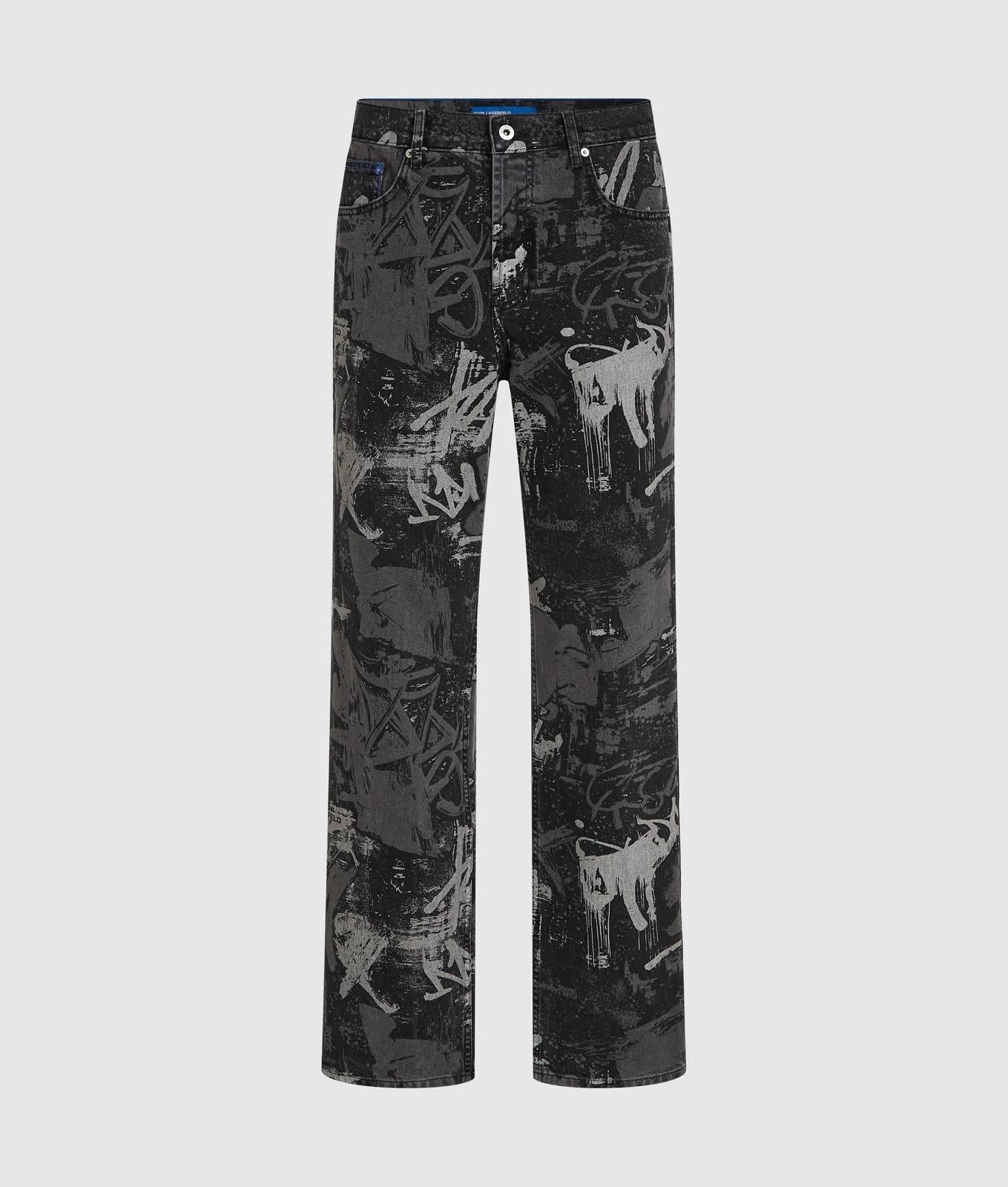 Jeans Karl Lagerfeld Jeans relaxed stampato uomo