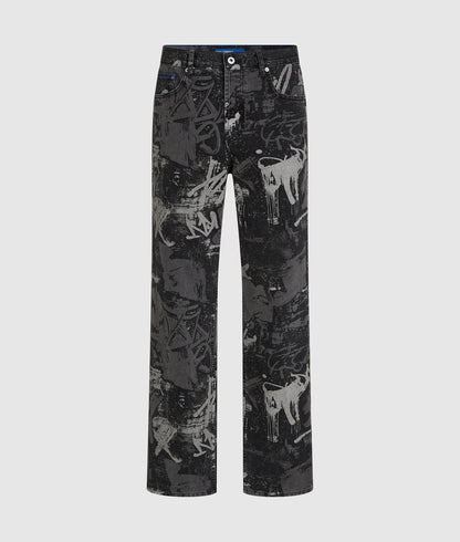 Jeans Karl Lagerfeld Jeans relaxed stampato uomo