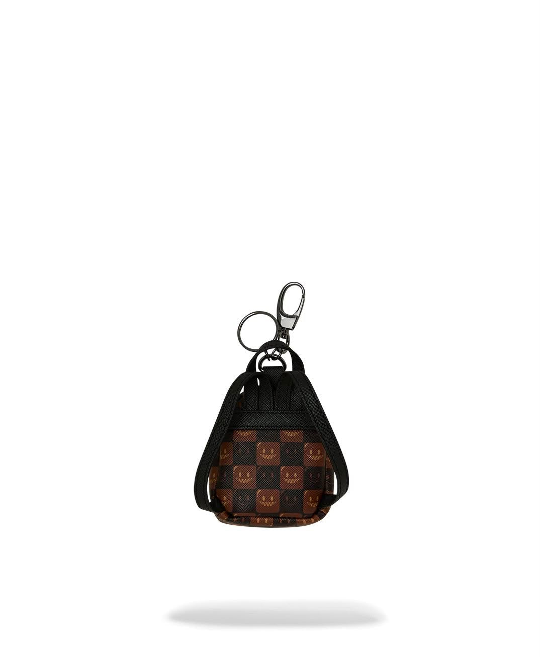 Portachiavi Sprayground marrone SHARKS IN PARIS WTF BUBBLE BROWN CHECK BACKPACK KEYCHAIN