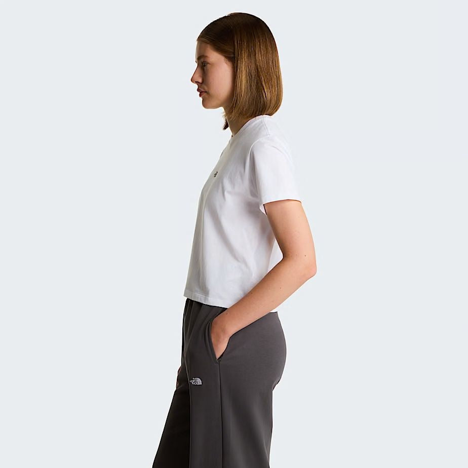 T-Shirt The North Face cropped regular con ricamo donna