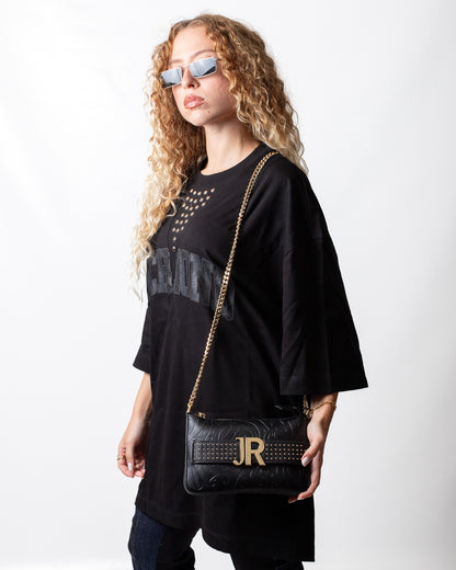 Borsa John Richmond "Shoulder Bag" jacquard donna