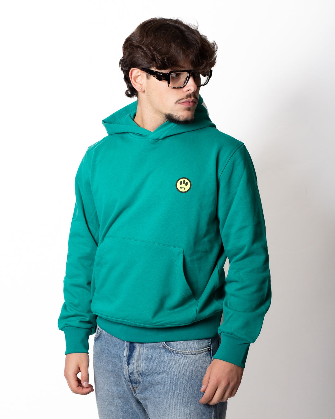 Felpa Barrow classic con cappuccio logato