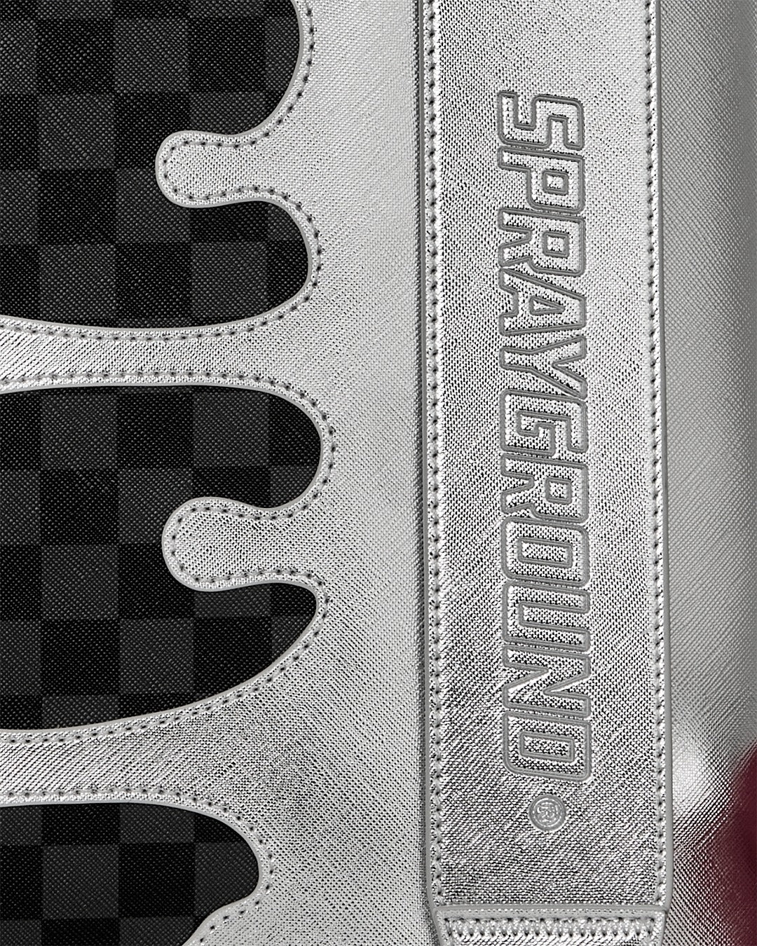 Zaino Sprayground nero SILVER SIDE DRIP BLACK CHECK MONTE CARLO