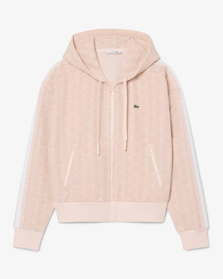 Felpa Lacoste fullzip con cappuccio donna