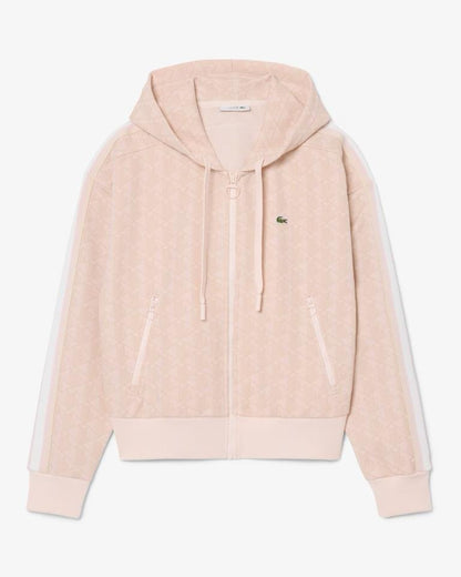 Felpa Lacoste fullzip con cappuccio donna