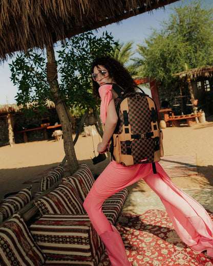 Zaino Sprayground marrone "Henny harness backpack" 