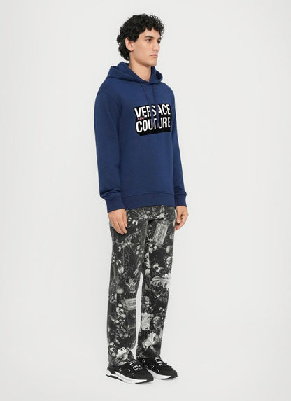 Felpa Versace Jeans Couture "Fleece Logo Square" uomo