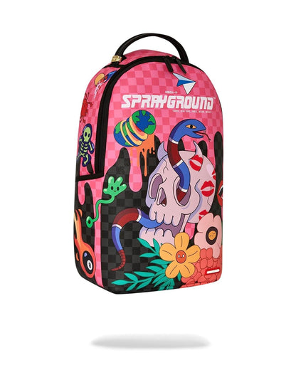 Zaino Sprayground nero WTF skull drip dlxsv backpack