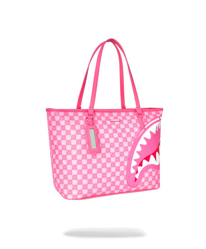 Borsa Sprayground fucsia PINK NEW CHECK FACES TOTE