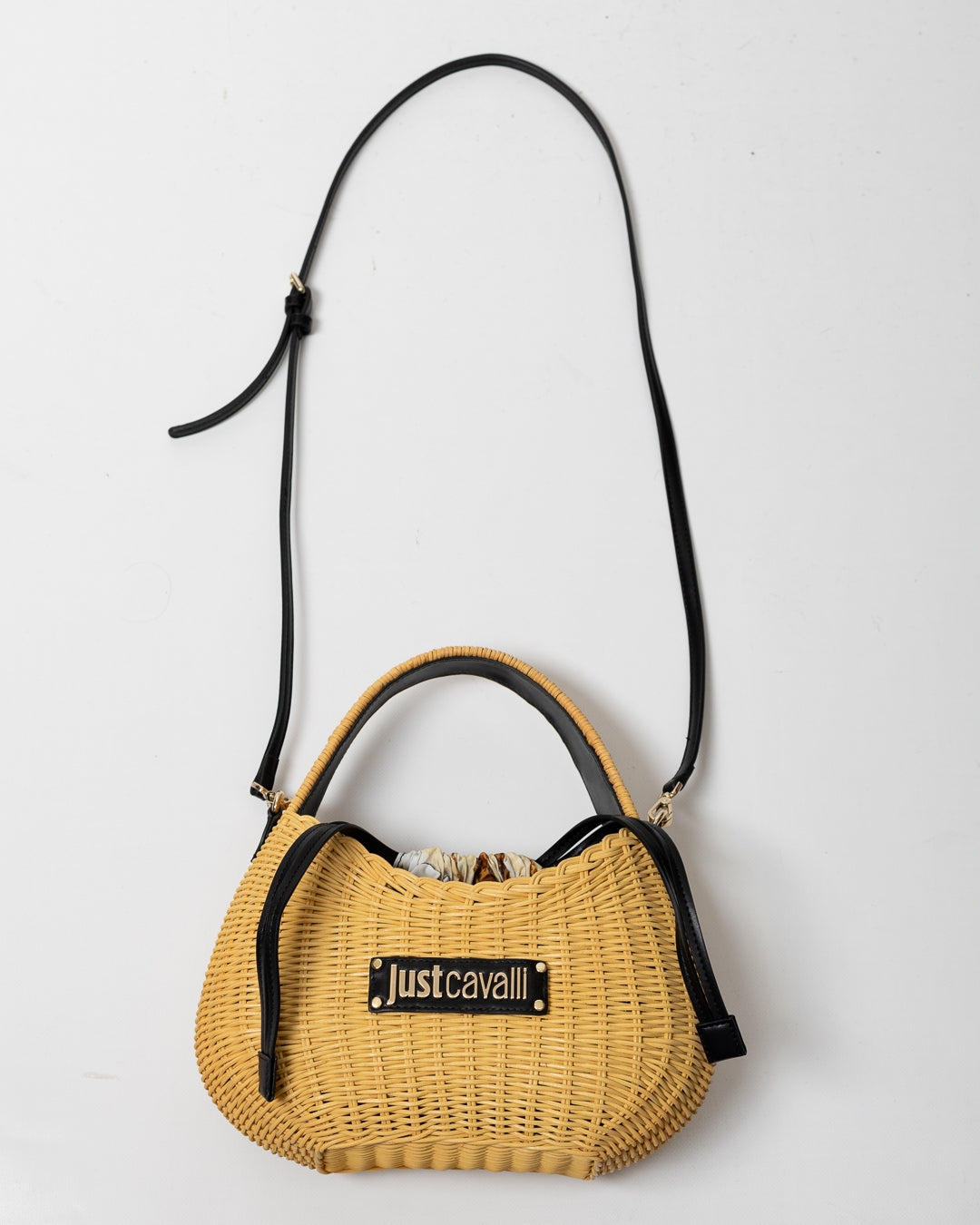 Borsa Just Cavalli in paglia con tracolla donna