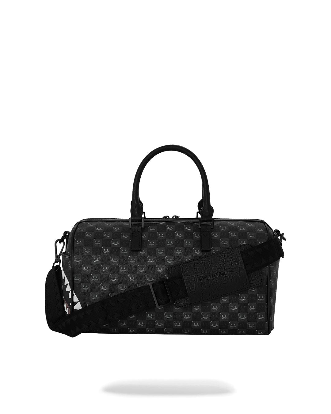 Borsa Sprayground nero SHARKS IN PARIS WTF BUBBLY BLACK CHECK MINI DUFFLE