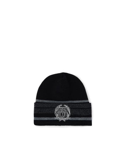 Cappello Iceberg in lana con risvolto e logo ricamato