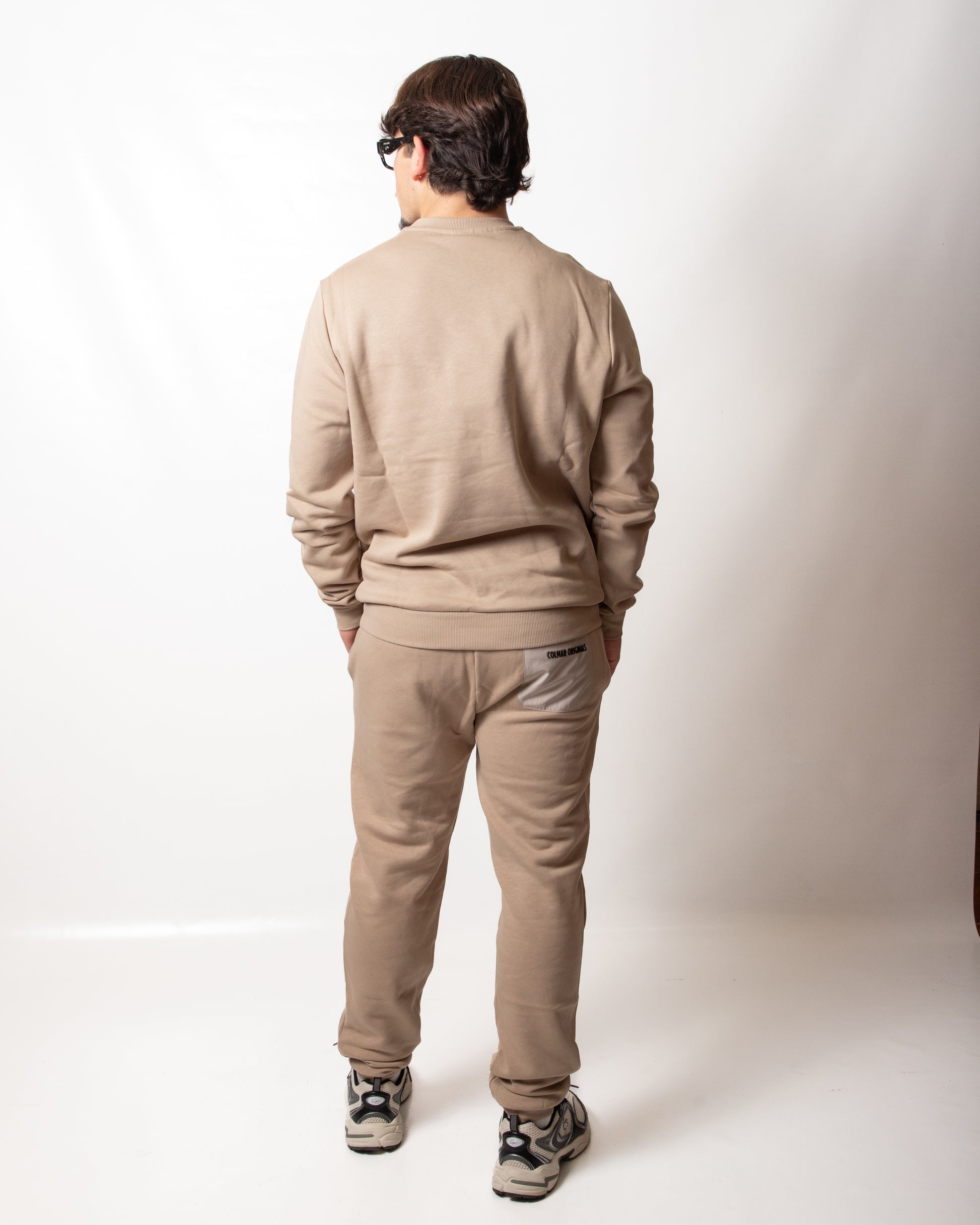 Pantalone Colmar in felpa con tasca in nylon uomo