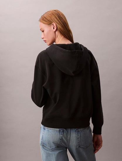 Felpa Calvin Klein fullzip e cappuccio donna