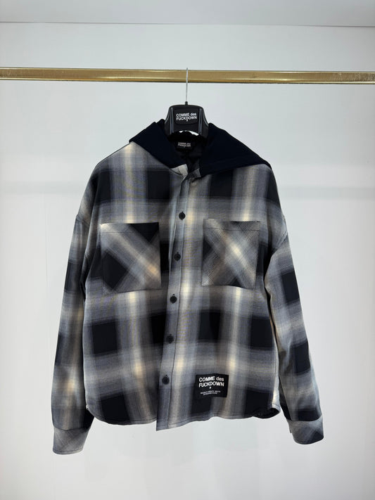 Giubbotto a camicia Comme des Fuckdown con cappuccio uomo