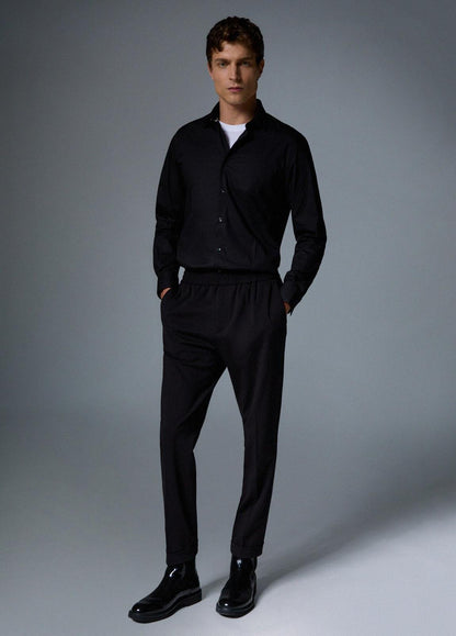 Pantalone Liu Jo "JoggJersey"con logo metallico