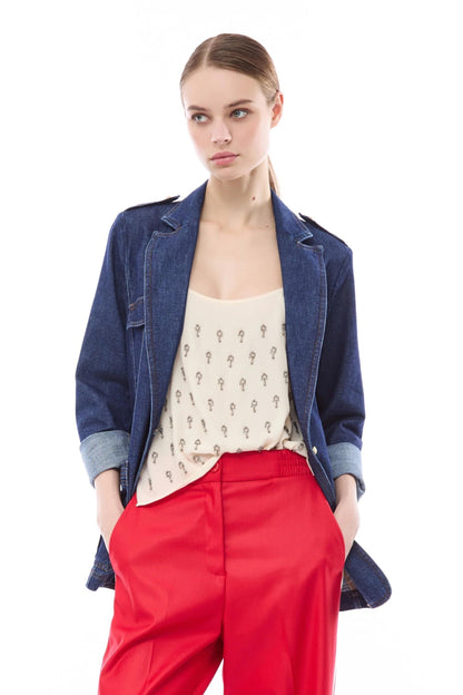 Top Nenette con punti luce donna