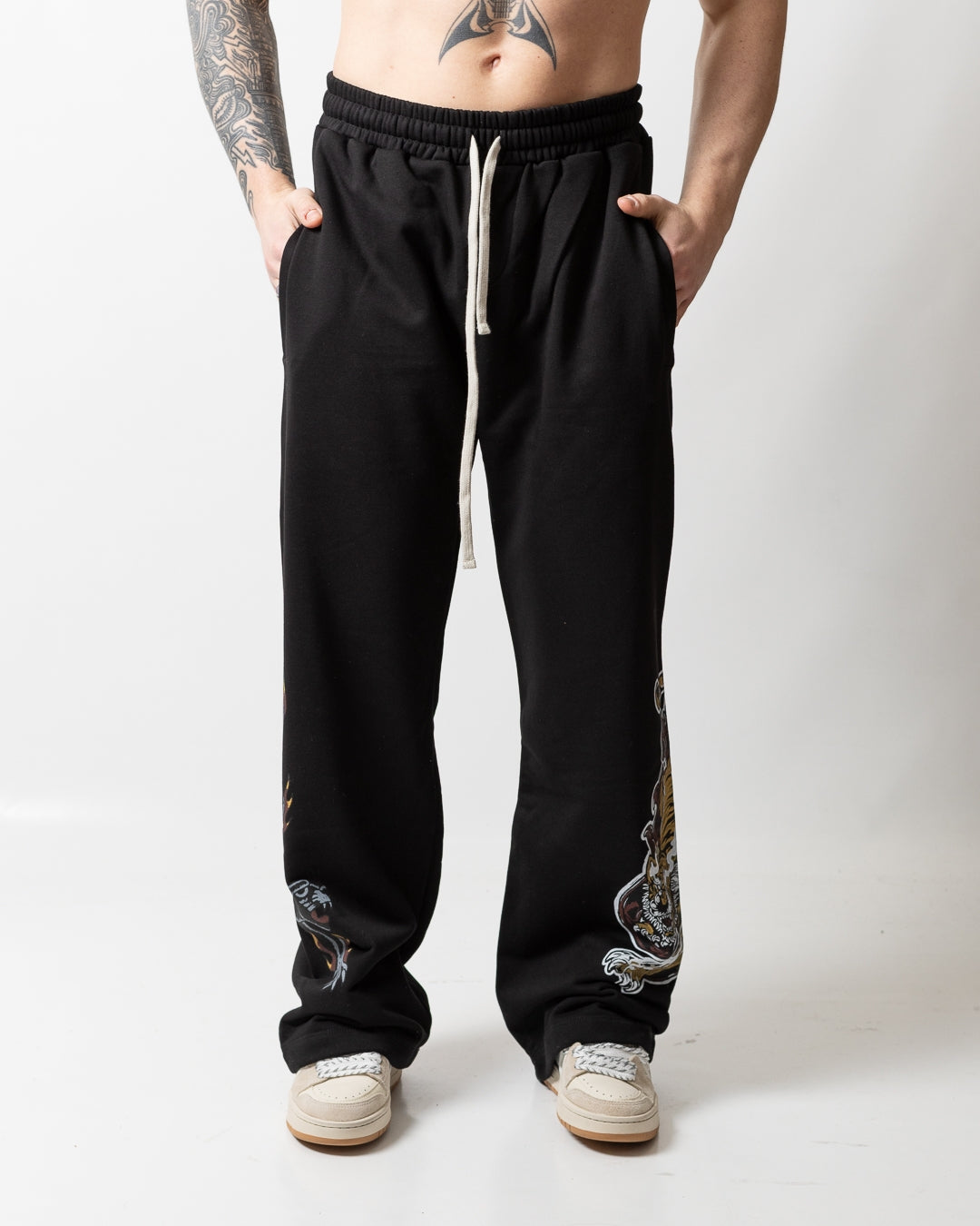 Pantalone Comme des Fuckdown in felpa con stampe uomo