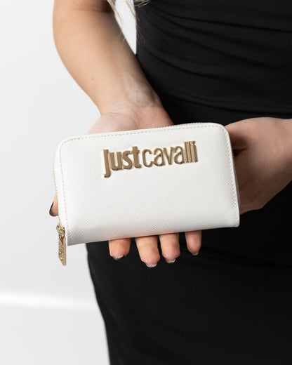 Portafogli Just Cavalli in pelle con placchetta logata donna