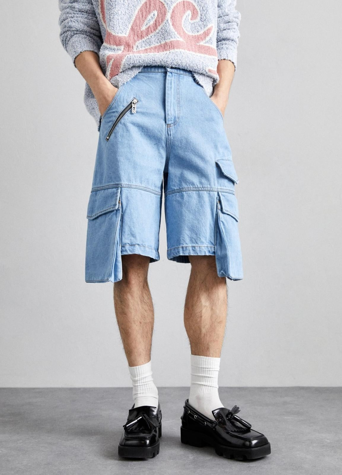 Short GCDS cargo con zip uomo