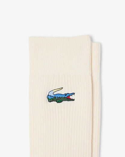 Calze Lacoste in spugna con logo multicolor
