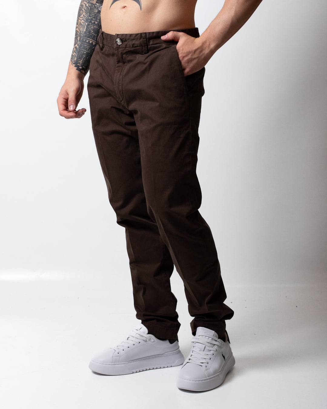 Pantalone Liu Jo chino effetto raso uomo